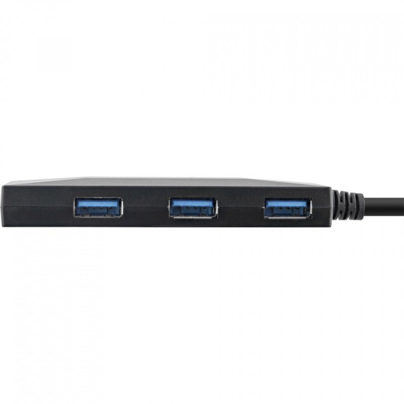 InLine compatible USB 3.2 Gen 1 Hub, USB Typ-C, 3 Port Typ-A, 2 Port Typ-C,  3A Netzteil - schwarz