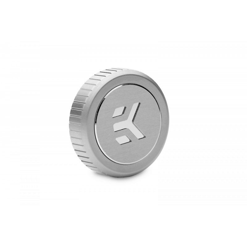 EK Water Blocks compatible EK-Quantum Torque Verschlussstopfen G1/4 Zoll - mit EKWB Logo, Satin Titanium