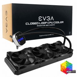EVGA 360MM CPU CLC COOLER Carte-mère Refroidisseur de liquide tout-en-un 12 cm Noir
