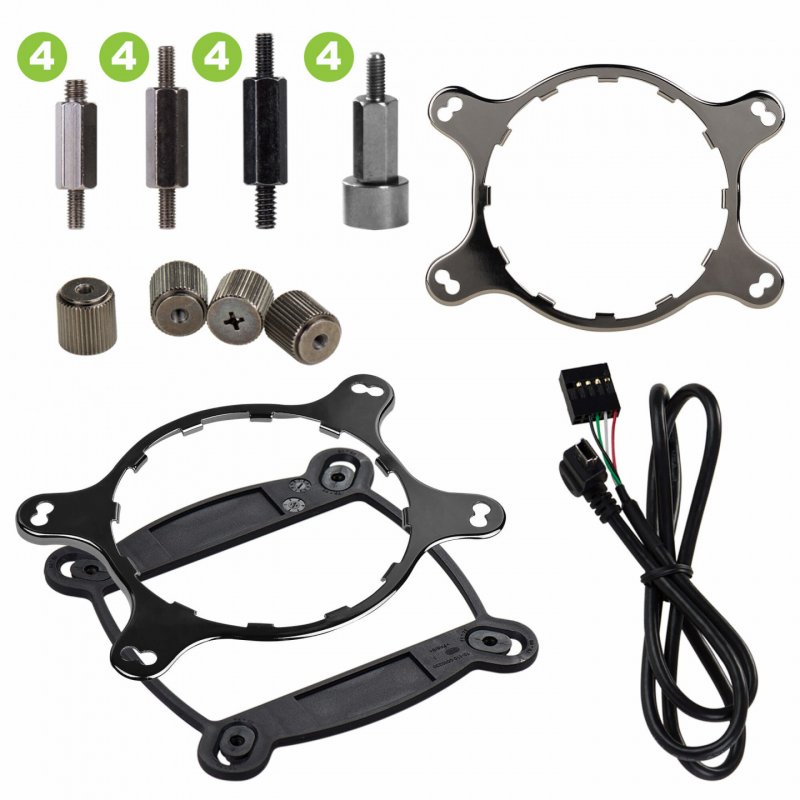 EVGA 360MM CPU CLC COOLER Carte-mère Refroidisseur de liquide tout-en-un 12 cm Noir