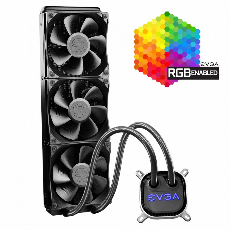 EVGA 360MM CPU CLC COOLER Motherboard All-in-one liquid cooler 12 cm Black