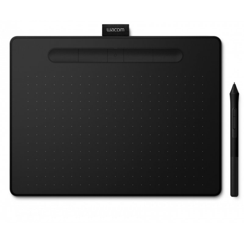 Tablette Graphique Bluetooth Wacom compatible Intuos M (Noir)
