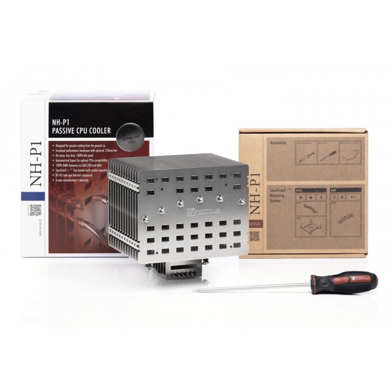 Noctua NH-P1 système de refroidissement d’ordinateur Processeur Dissipateur thermique/Radiateur Aluminium 1 pièce(s)