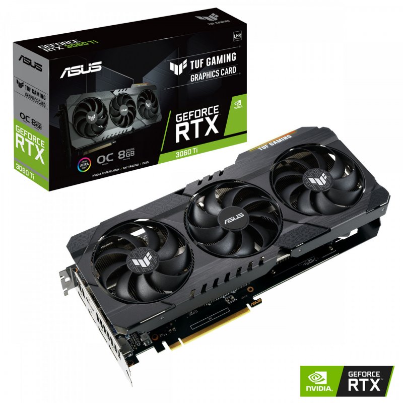 ASUS TUF Gaming TUF-RTX3060TI-O8G-V2-GAMING NVIDIA GeForce RTX 3060 Ti 8 GB GDDR6