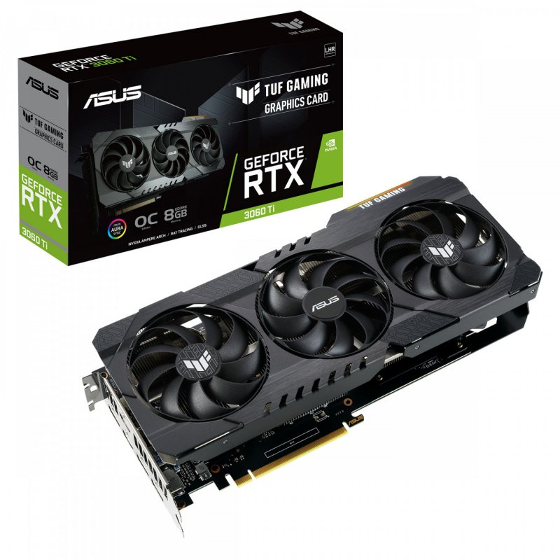 ASUS TUF Gaming TUF-RTX3060TI-O8G-V2-GAMING NVIDIA GeForce RTX 3060 Ti 8 Go GDDR6