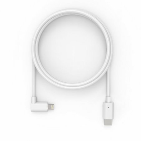 6FT USB-C TO 90 DEGREE LIGHTNING CABLE WHITE