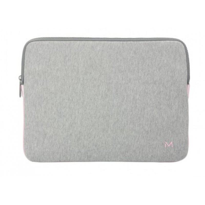 Mobilis 049015 notebook case 35.6 cm (14") Sleeve case Grey, Pink