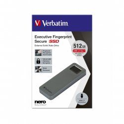Verbatim compatible Fingerprint Secure SSD USB 3.2