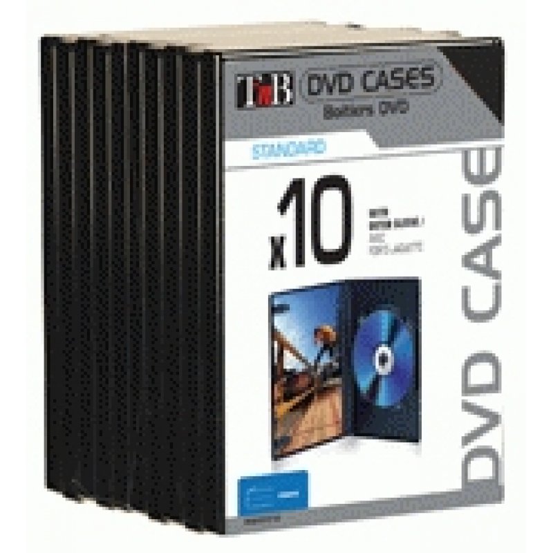Pack 10 boites CD/DVD T'nB (Noir)