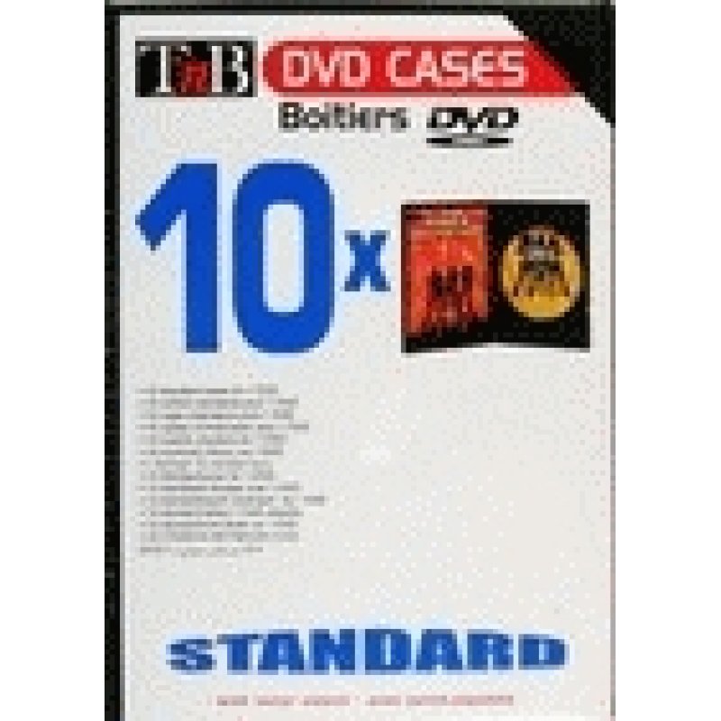 Pack 10 boites CD/DVD T'nB (Noir)