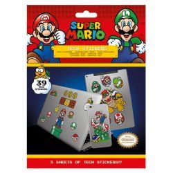 NINTENDO STICKERS SUPER MARIO ROYAUME CHAMPIGNON
