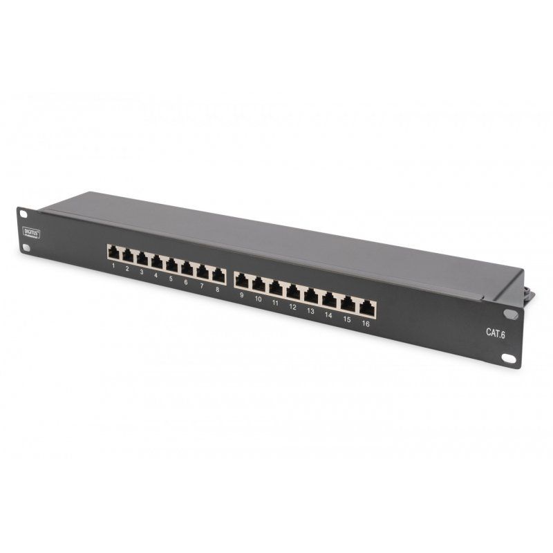 DIGITUS Professional DN-91616S-B - Patch Panel - 1U - 19"
