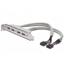 ASSMANN compatible USB-Konsole - 10 PIN IDC bis USB - 25 cm