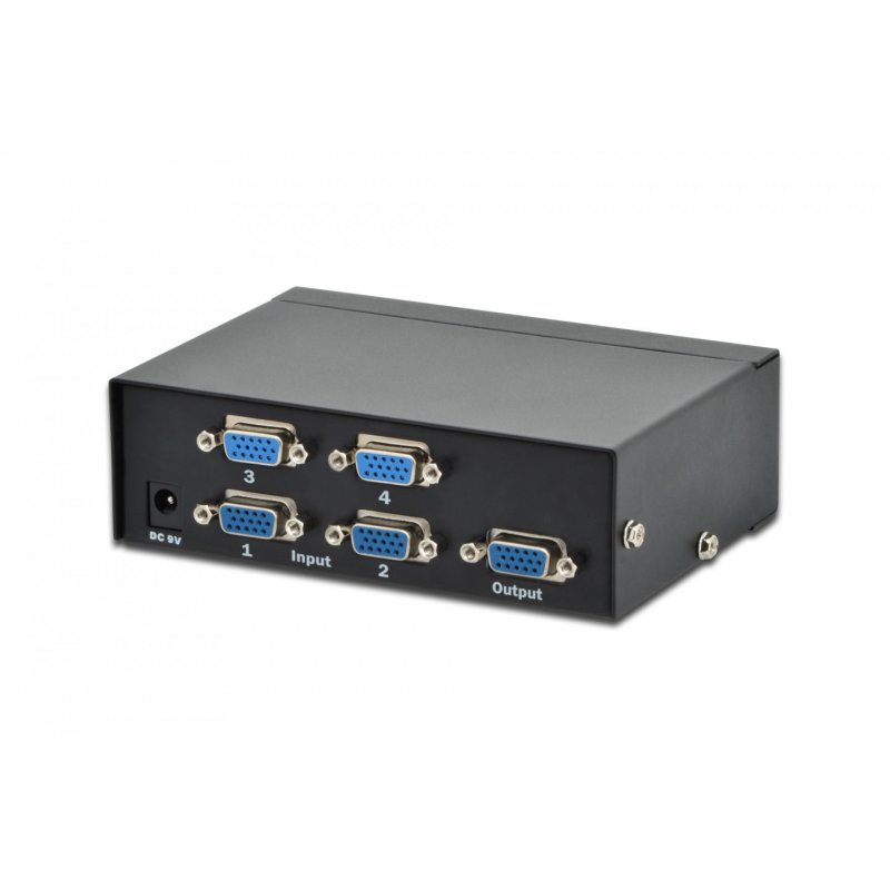 Digitus VGA Switch 4 PCs, 1 Monitor