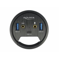 Delock compatible In-Desk Hub - Hub - 3 Anschlüsse