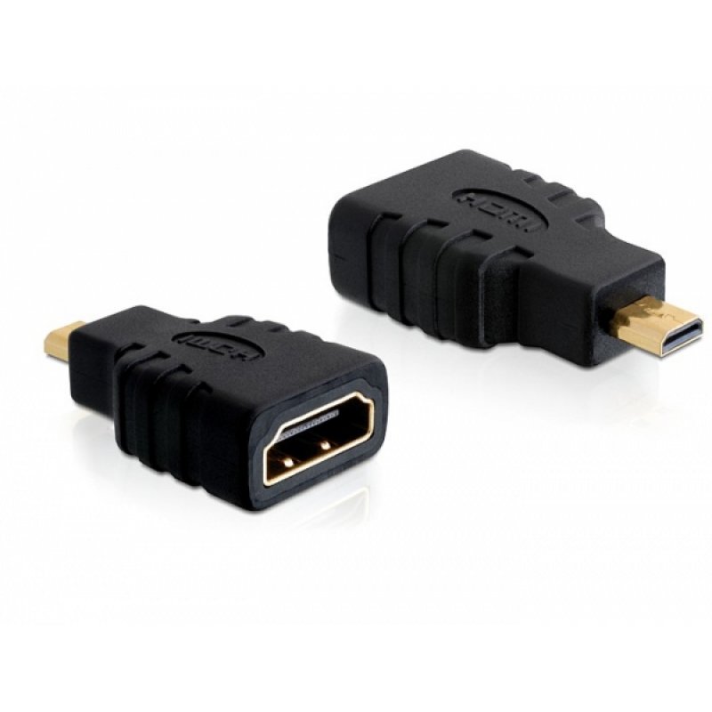 DeLOCK HDMI micro D/HDMI A HDMI mirco D Black
