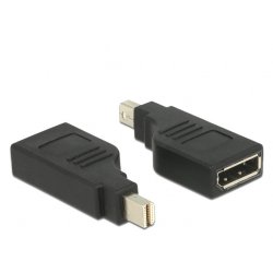 DeLOCK 65626 cable gender changer Mini DisplayPort DisplayPort Black