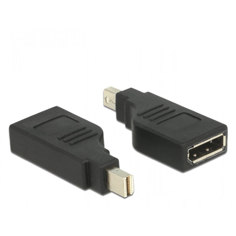 DeLOCK 65626 cable gender changer Mini DisplayPort DisplayPort Black
