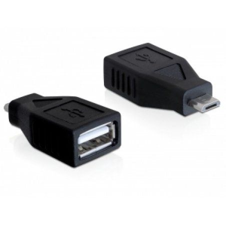 DeLOCK 65296 cable gender changer USB 2.0-A USB Micro-B Black