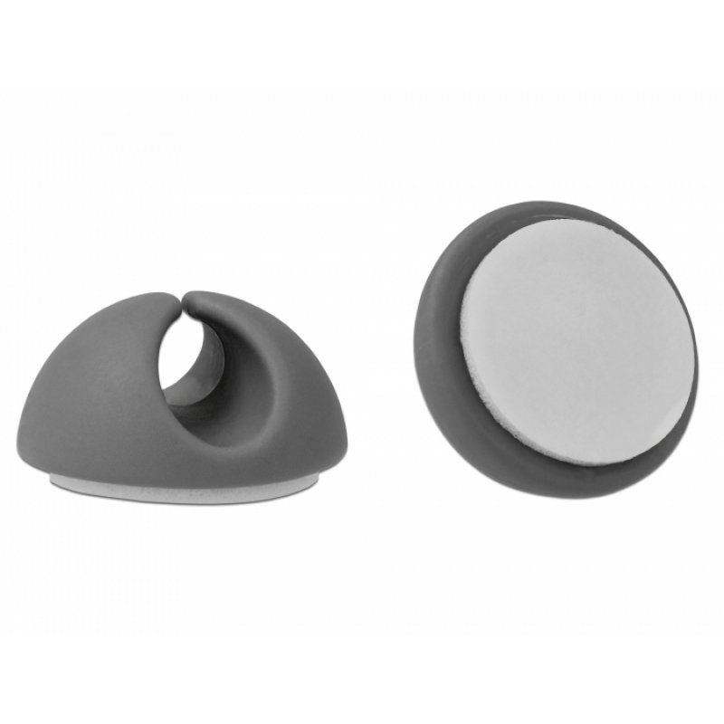 DeLOCK 18291 range-câbles Support de câbles Gris, Blanc 6 pièce(s)