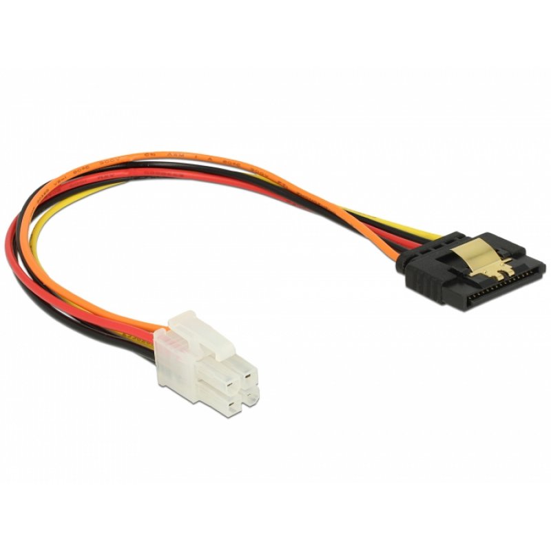Delock compatible Netzteil - Netzstecker P4 bis SATA-Stromstecker - 20 cm
