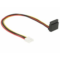 Delock compatible Floppy 4 pin female  SATA 15 pin female metal - Netzteil - 4-Pin-Mini-Stromversorgungsstecker bis SAT