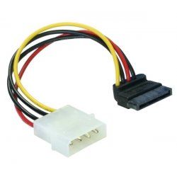 DeLOCK Cable Power SATA HDD  4pin male – angled Multicolour 0.15 m