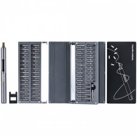 StarTech.com Tournevis de Précision Électrique - 55 Embouts - Mini Tournevis Magnétique sans Fil - Réparation Élect