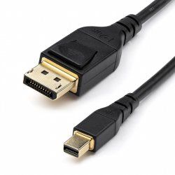 StarTech.com 6ft (2m) VESA Certified Mini DisplayPort to DisplayPort 1.4 Cable - 8K 60Hz HBR3 HDR - Super UHD mDP to DP 