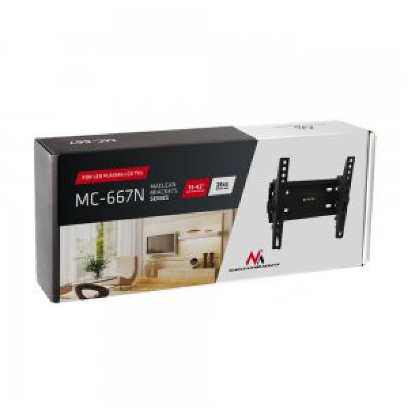 Support TV Mural Maclean MC-667 pour écran plat 23" à 42" (30 Kg max)