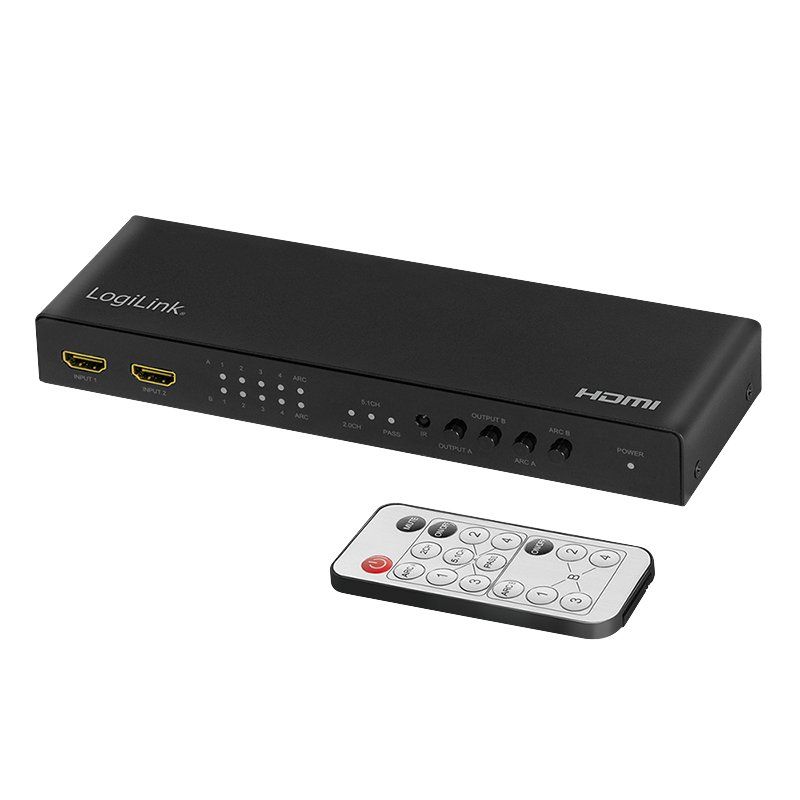Adap Logilink HDMI matrix switch 4x2-Port