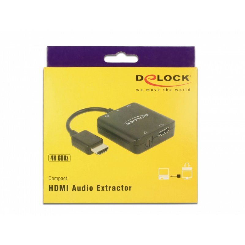DeLOCK 63276 câble vidéo et adaptateur HDMI Type A (Standard) Noir
