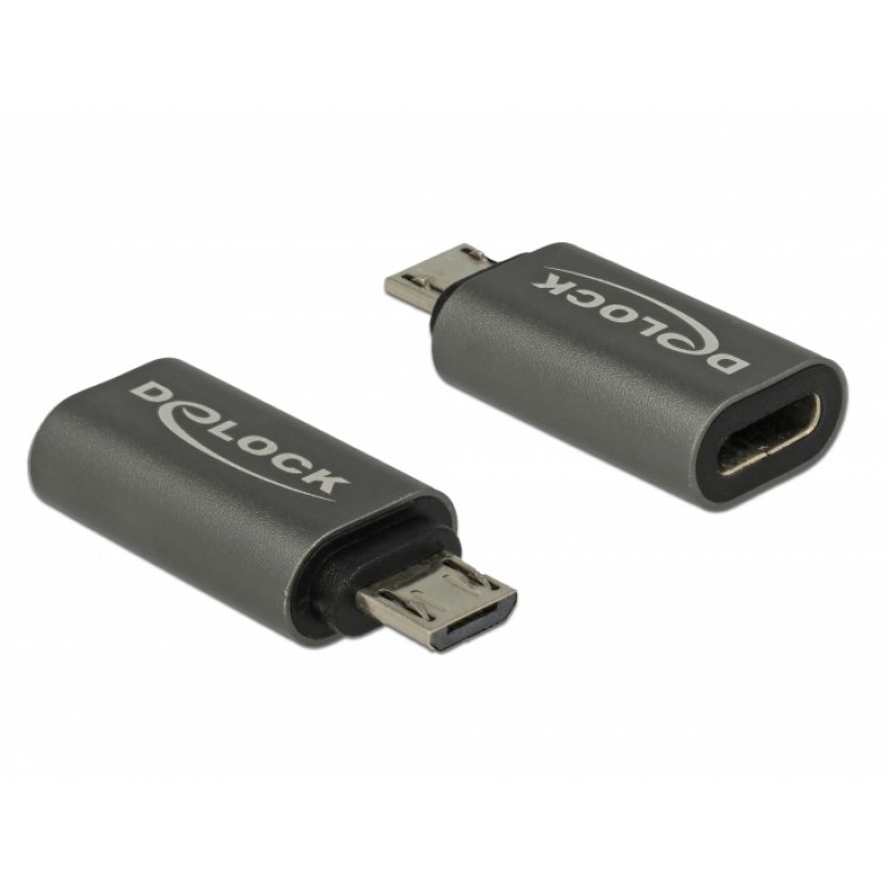 Delock compatible USB Typ-C-Adapter - USB-C bis Micro-USB Typ B - 2.8 cm