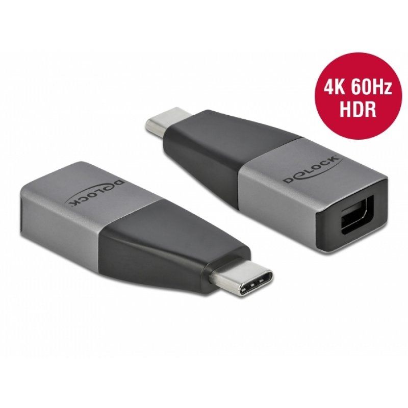DeLOCK 64121 USB graphics adapter 4096 x 2160 pixels Grey