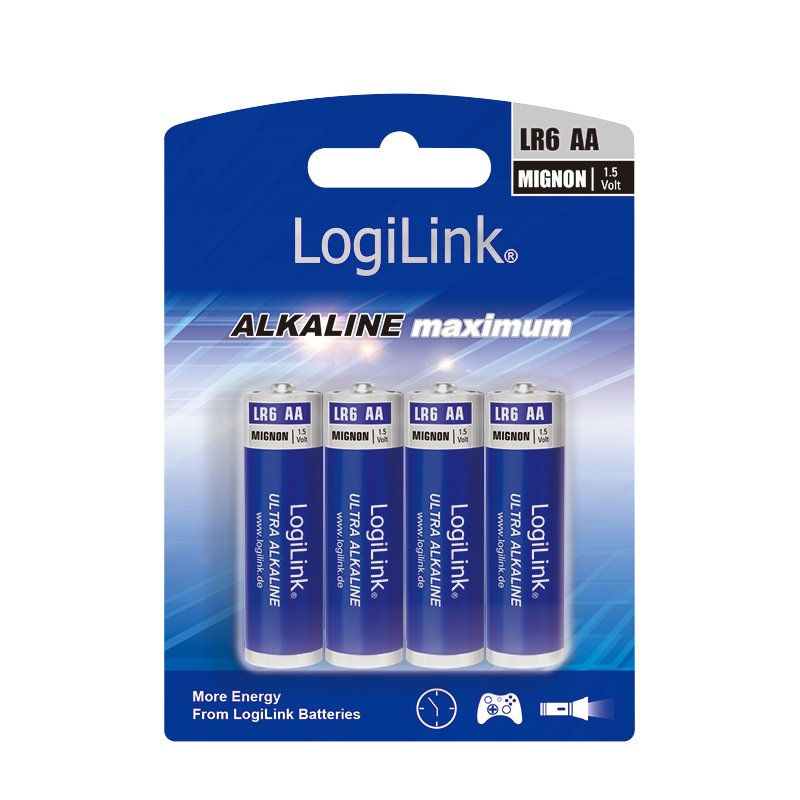 LogiLink LR6B4 pile domestique Batterie à usage unique AA Alcaline