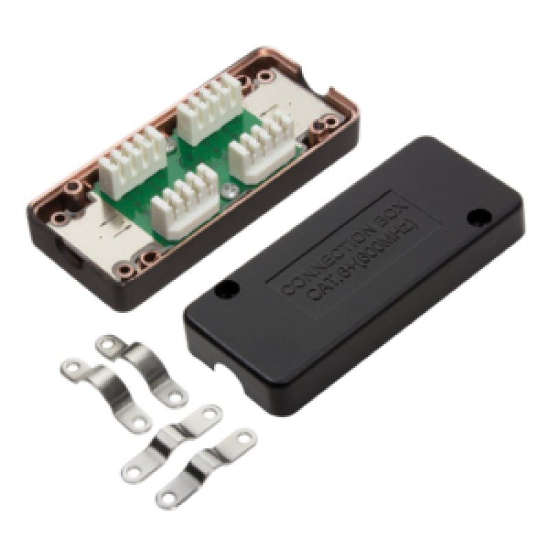 LogiLink NP0012B network junction box Cat6e Black