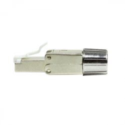 LogiLink MP0080 - CAT.8.1 feldkonfektionierbarer RJ45 Stecker connecteur de fils Gris, Acier inoxydable