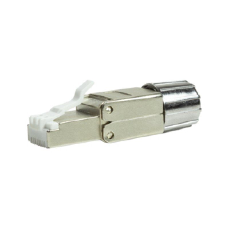 LogiLink MP0080 - CAT.8.1 feldkonfektionierbarer RJ45 Stecker wire connector Grey, Stainless steel