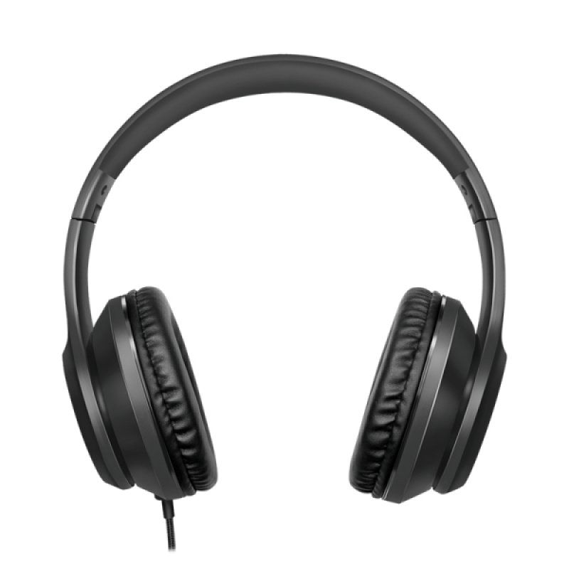 LogiLink HS0053 écouteur/casque Avec fil Arceau Appels/Musique Noir, Argent
