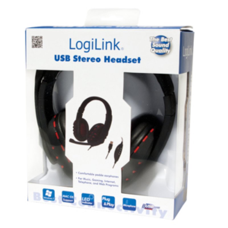 Headset Logilink "Stereo" with microphone