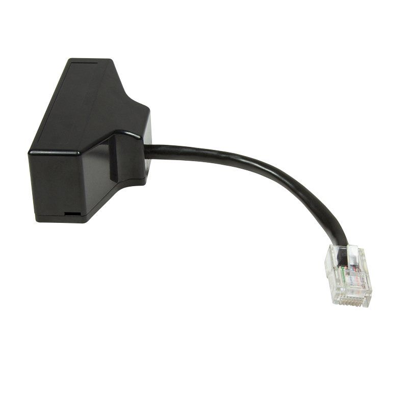 LogiLink 0.1m RJ45/4xRJ11 répartiteur téléphonique Noir