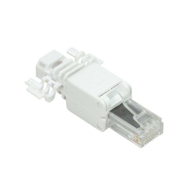 LogiLink MP0028 connecteur de fils RJ-45 Transparent, Blanc