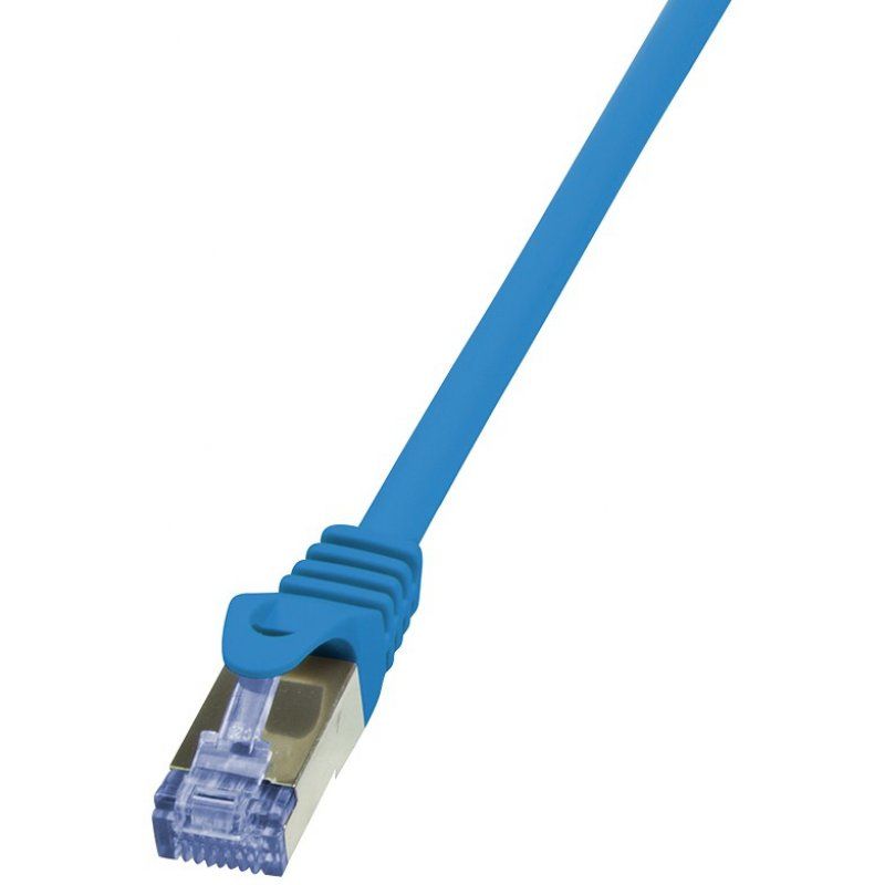 Cable Logilink Patch Cat6A S/FTP - PUR 3m blue