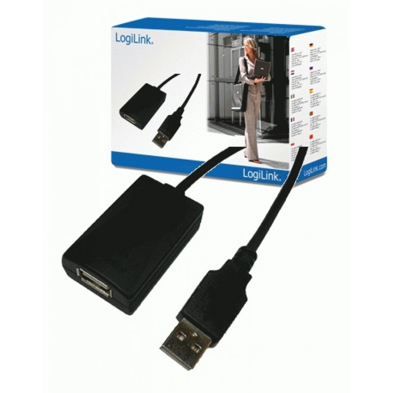 LogiLink USB 2.0 Repeater Cable - 5.0m USB cable 5 m USB A