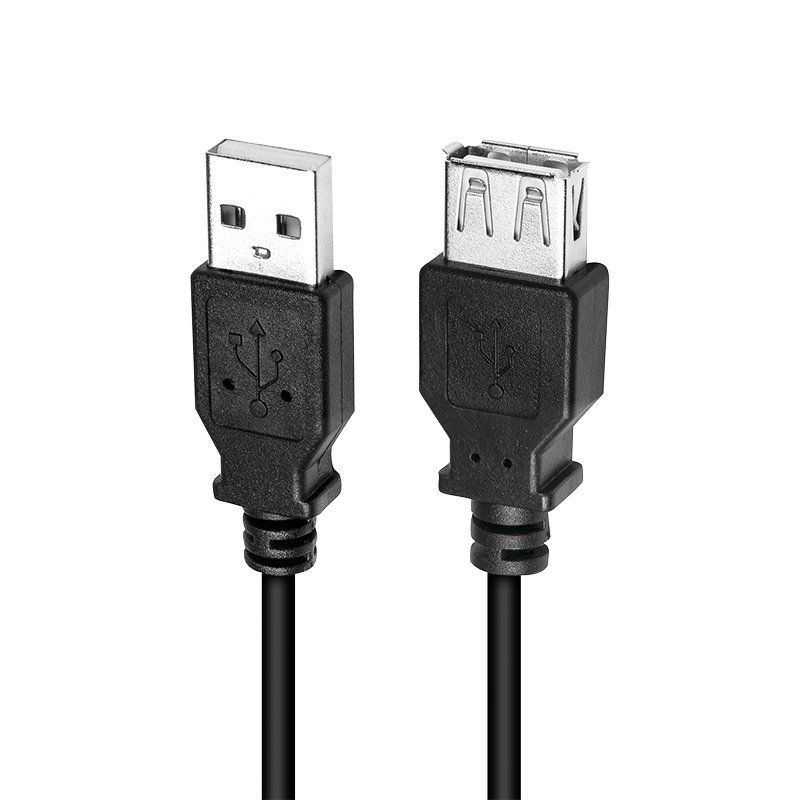 LogiLink CU0010B câble USB 2 m USB 2.0 USB A Noir