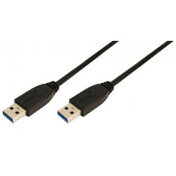 Adap Logilink USB 3.0 cable USB-A/M, 1m