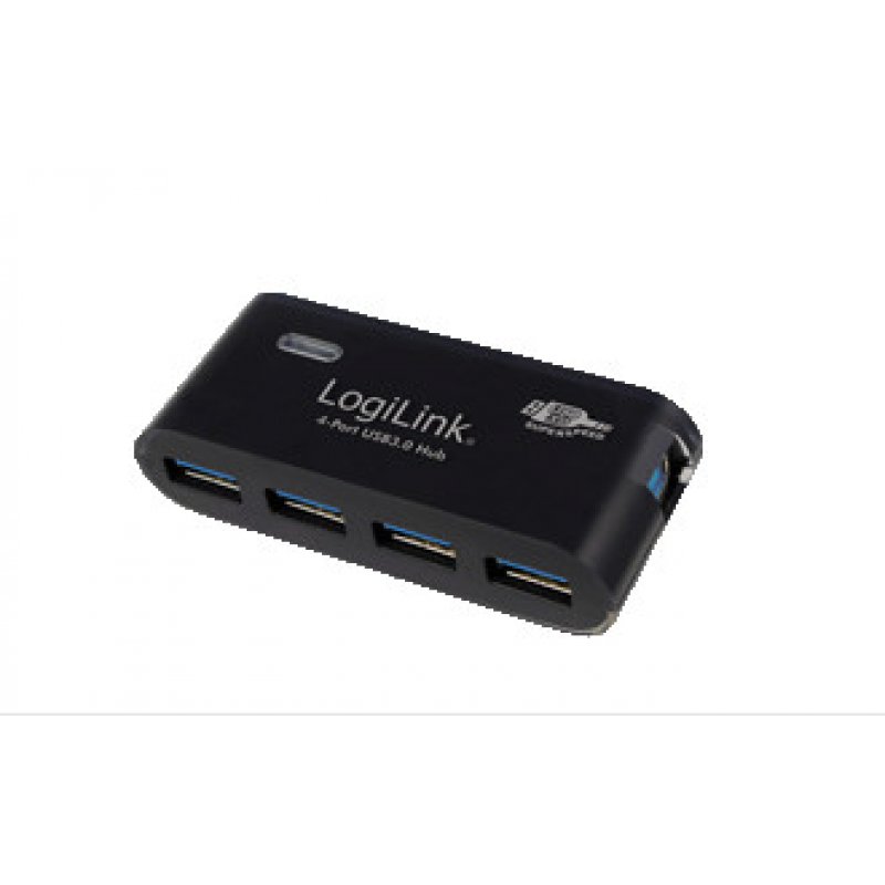LogiLink USB 3.0 4x 5000 Mbit/s Noir