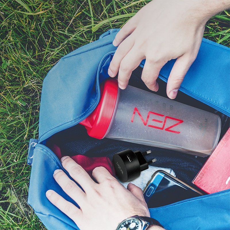 LogiLink USB socket adapter, 1x USB-port for Fast Charging, 10.5W