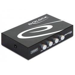Delock compatible Switch USB 2.0 4 port manual - USB-Umschalter für die gemeinsame Nutzung von Peripheriegeräten - 4 A