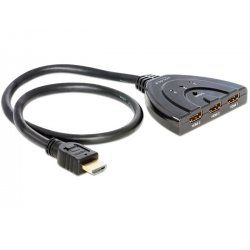 Delock compatible HDMI 3 - 1 Switch bidirectional - Video-/Audio-Splitter